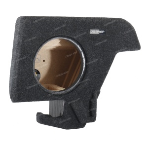 Короб стелс для сабвуфера на Skoda Kodiaq 2016+ (7-местный, 10", в левое крыло, темно-серый)